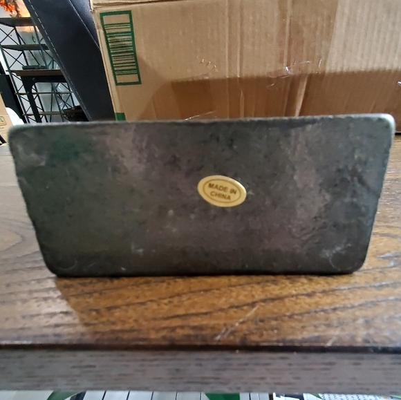 Vintage Cast Iron Wheel On Stand Decorative Farmhouse - Picture 3 of 3